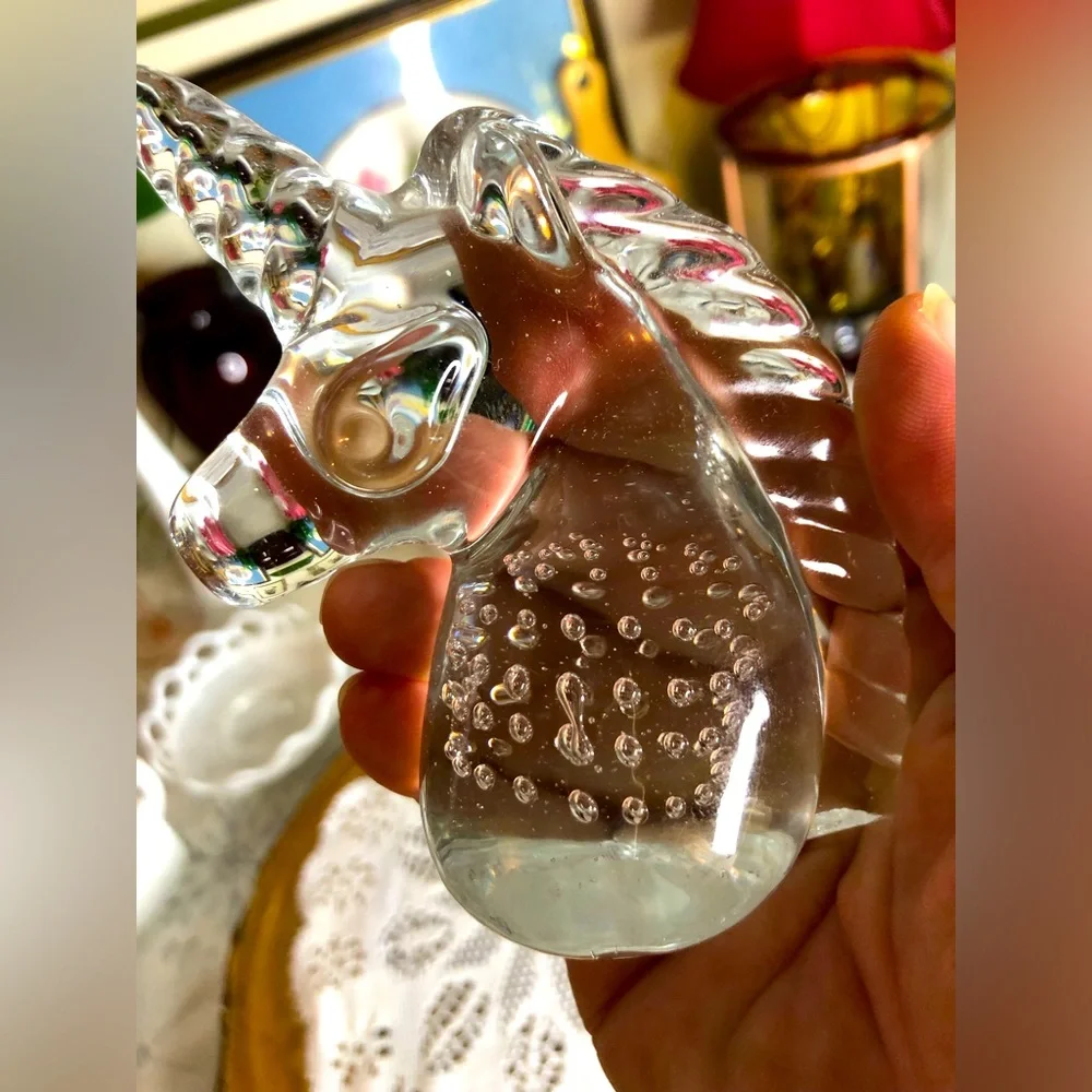 Vintage unicorn paperweight - Picture 1 of 12